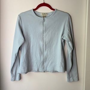 Light Blue Zip Cardigan by Eddie Bauer